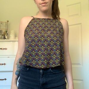 Urban Outfitters Patterned Tank Blouse Small